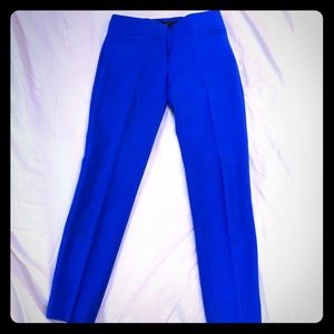 Cobalt blue trousers from the Limited